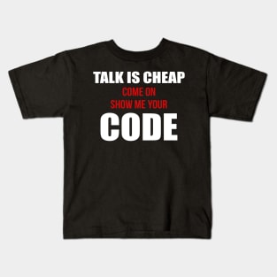 Software Developer Show Code Funny Gift Kids T-Shirt